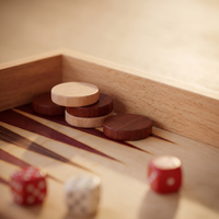 Backgammon Ankara - Coffret Bois de Hêtre Naturel — detail