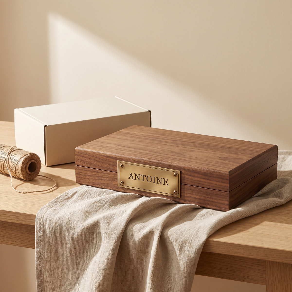 Gravure personnalisée — coffret cadeau